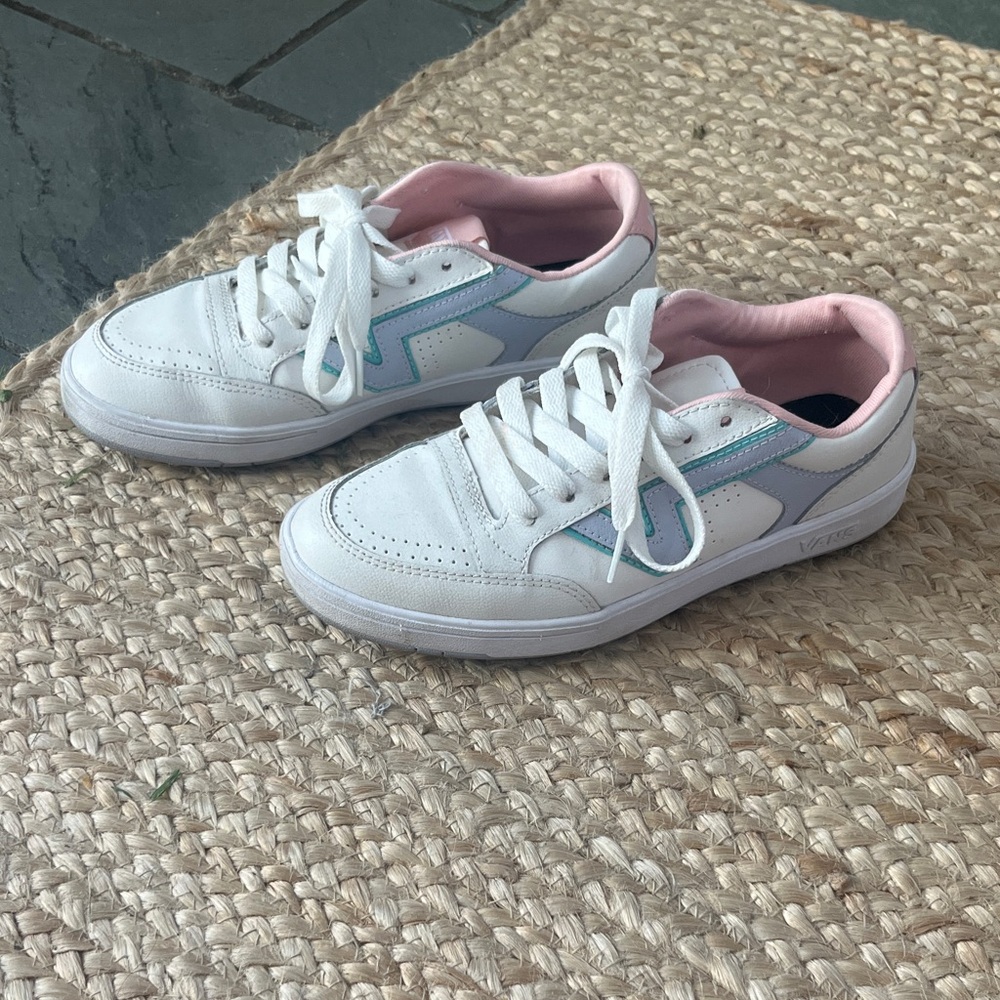 Vans - White and Pink Sneakers